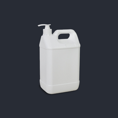 100% Material Plastic 4L HDPE White Clear Jerry Can Bottle with Pump and Plastic