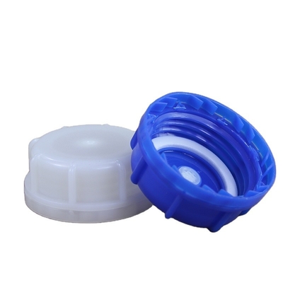 Secure Capsule Closure for Custom Logo White 50MM Vented Bottle Caps in HDPE Material