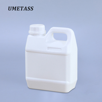 1L Square Plastic Jerry Can For Liquid Packaging 100% Material Resistant To Chemicals