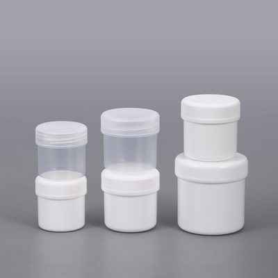 Clear White Butter Storage Small Plastic Jars Canning For Food Powder 30ml-1000ml