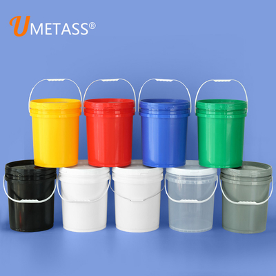 1L-50L White Thickened Round Pails Plastic Paint Buckets for Large Painting Projects