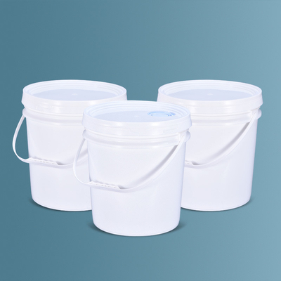 Eco-friendly Round White Plastic Water Bucket With Handle and Lid for Water/Milk/Wine
