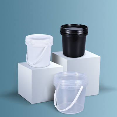Eco-friendly Food Grade 1L Clear Plastic Bucket with Lid Support OEM/ODM
