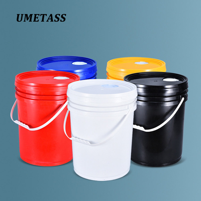 20L Plastic Container With Lid And Handle For Paint Oil Glue UMETASS Gallon Plastic Pail