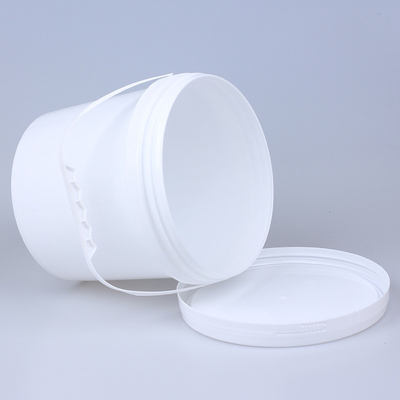 100% Material Black Empty 5L Plastic Bucket With Tamper Evident Lid Handle For Lubricant Glue Oil Paint Pail