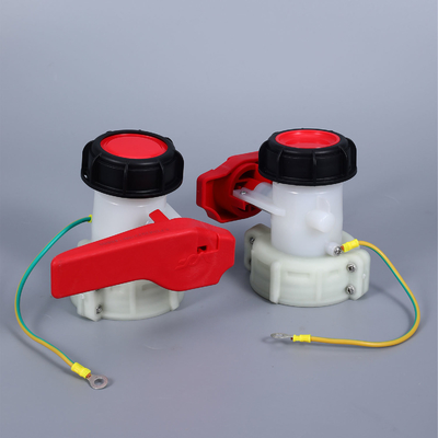 Structure Butterfly Valve Media Water DN50 75MM Plastic HDPE Valve for IBC Water Tank