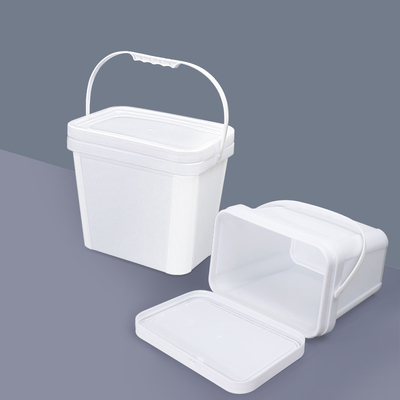 Supplied Rectangle Plastic Bucket Storage Pail Container With Lid Handle