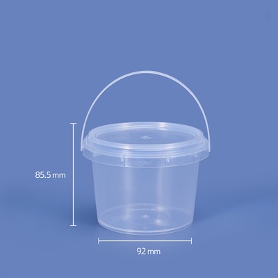 Store Your Ice in Style with 1000ml Round Plastic Bucket and Lid Set