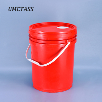 Transparent 5 Gallon Round Plastic Bucket with Lid and Handle Made of 100% Material