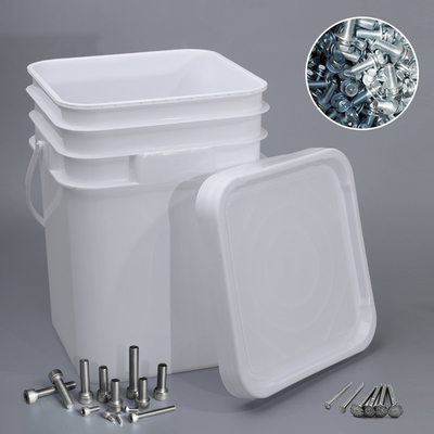 High Quantity 5L 9L 12L 18L 20L Rectangular Square Plastic Bucket For Hardware Accessories