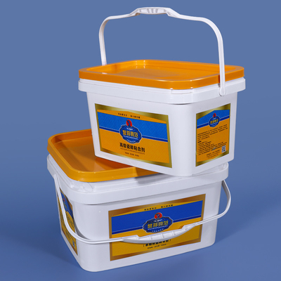 Professional Rectangle Airtight Bucket With Handle Lids 3.5L 5L 6L 20L Capacity