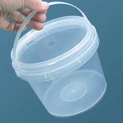 Custom Color 1L Plastic Bucket With Lid For Keeping and Preserving Black Pepper Sauce