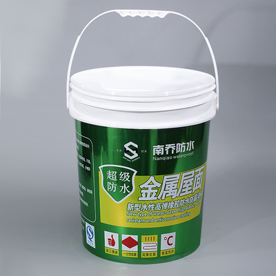10L Plastic Paint Bucket With Metal Handle For Chemical Industry Silk Screen Printing