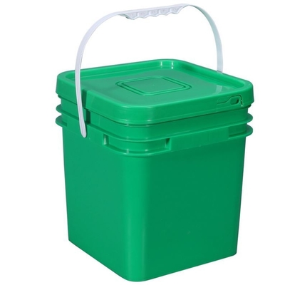 White / Yellow Square Plastic Grow Bucket For Mushroom Farming