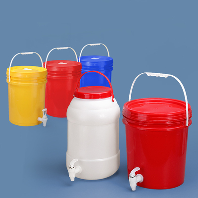 Food Grade Drink Dispenser 5 Gallon Plastic Bucket With Handle And Lids Customrized Logo