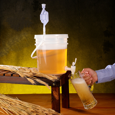 Custom Size 5L Plastic Bucket With Lid for Beer Wine Fruit Enzyme Food Sample Supplied