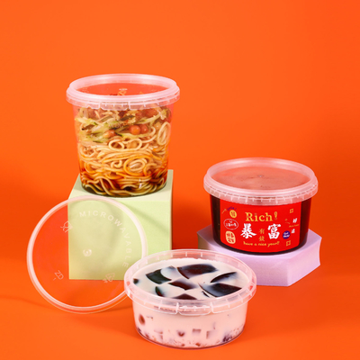 Food Grade Round Thickened Food Packaging Container Jar With Anti-theft Lid Kitchen Classic Design Style CLASSIC