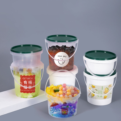 Customrized Logo 350ml 500ml 700ml Disposable PP Plastic Round Food Bowl with Lid