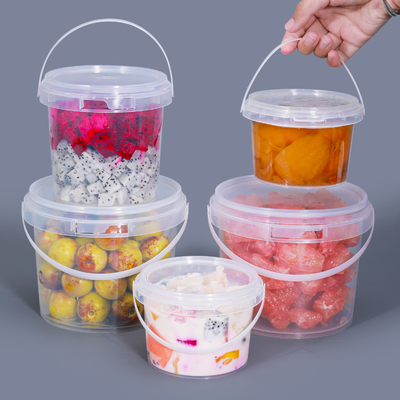 Low Priced Reusable Square and Circular Shapes Plastic Bucket with Handle from UMETASS
