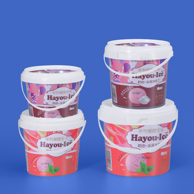 Logo Printing Food Grade White Plastic Buckets and Customizable