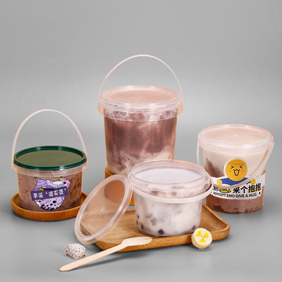 Enjoy Delicious Ice Cream with Our 16oz Butter Spread Box 350ml-700ml Plastic Bucket