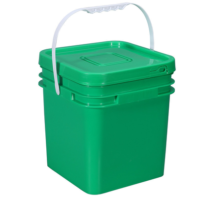 Square 5L PP Material Plastic Bucket With Screw Lids For Liquid Storage And Versatile