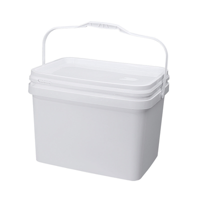 Thickened Lid Plastic Rectangle Bucket With Lid For Outdoor Fishing Camping 4 Gallon