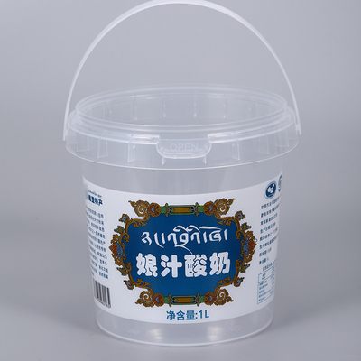 Custom Logo IML Plastic Cheese Ice Cream Packaging Box with ISO9001SGS Certificate