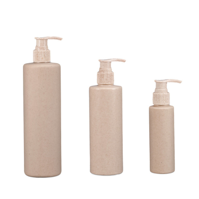 Biodegradable Wheat Straw Body Lotion Shower Gel Shampoo Bottle for Cosmetic Industry