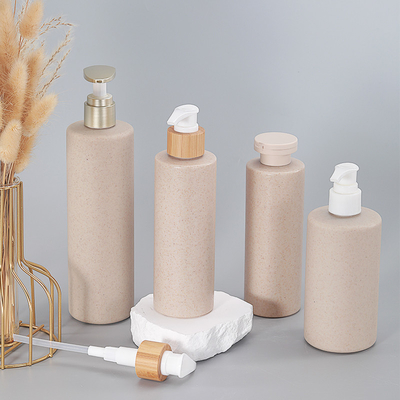 Customized Empty Biodegradable Wheat Straw Body Lotion Shower Gel Shampoo Cleanser Packaging