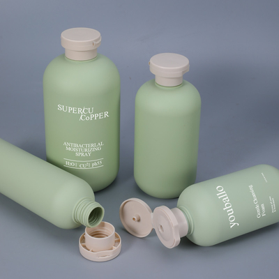 Cosmetic Liquid Serm Lotion Package 200ml HDPE Plastic Bottles With Flip Top Cap
