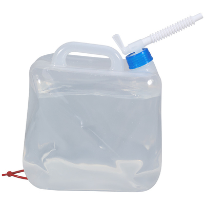 Collapsible Translucent Water Bag 20L for Camping Gear PVC Outdoor Square Container