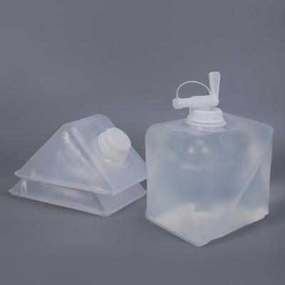 Eco-Friendly 2L Water Container Soft Collapsible Plastic Jerry Can with Faucet Lid