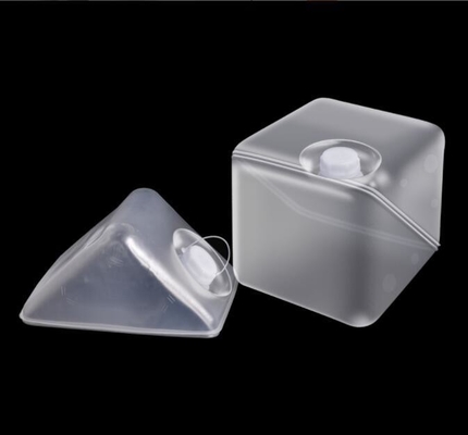 Support Room Space Selection Clear Folding Transparent Food Grade Plastic Bucket Bag