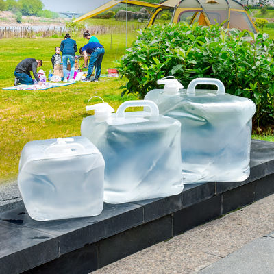 5L LDPE Large Transparent Collapsible Jerry Cans with Handle Portable Outdoor Water Bag For Camping Hiking