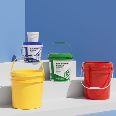 Personalized 1 Gallon Plastic Buckets PP Plastic Small Silkscreen Printing