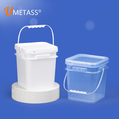 5 Gallon Polypropylene Transparent Plastic Bucket For Food Drinks Storage