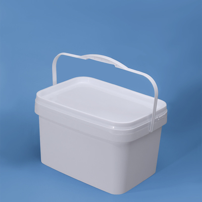 5L Rectangular Plastic Bucket With Sturdy Handles Leak-Proof