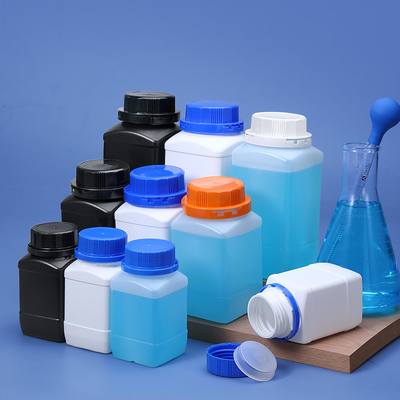 250ML Wide Neck Square Bottle HDPE Material Cylinderical Body