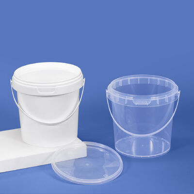 1.5L Lightweight Reusable Plastic Bucket Food Grade Graduated for Kitchen & Factory Use