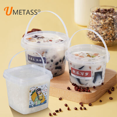 500ml~5L Airtight Food Grade Plastic Bubcket for Food Beverages Packaging