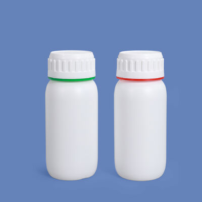 Custom 200ml~1L White Plastic Coex Bottle with Red Green Colored Ring Around Cap