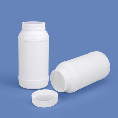 Wholesale 2L HDPE Fluorinated Bottle Wide Mouth Chemical Plastic Container with Tamper Evident Screw Cap for Organic Solvents