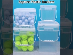 Large Square Plastic Bucket Container With Lids Food Grade