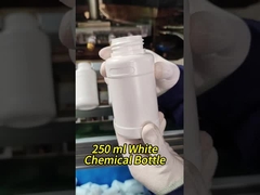 250ml HDPE Plastic Bottle for Chemical Organic Solvents White Color Option