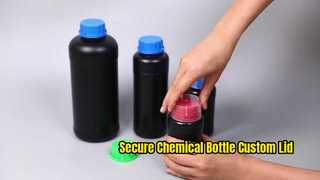 HDPE Collar Empty Plastic Bottle with Custom Lid